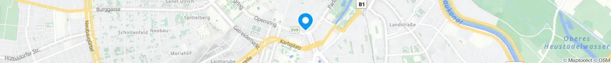 Kartendarstellung des Standorts für Internationale Apotheke in 1010 Wien